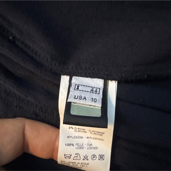 Class Roberto Cavalli Womens Black Cropped Long-Sleeve Top - Picture 4 of 6